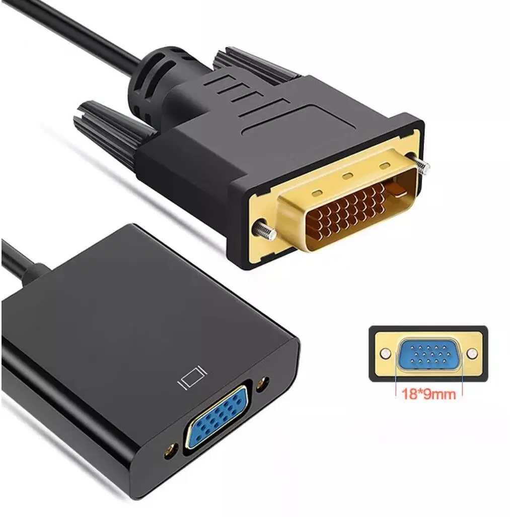 Factory Cost DVI to VGA Cable 6FT