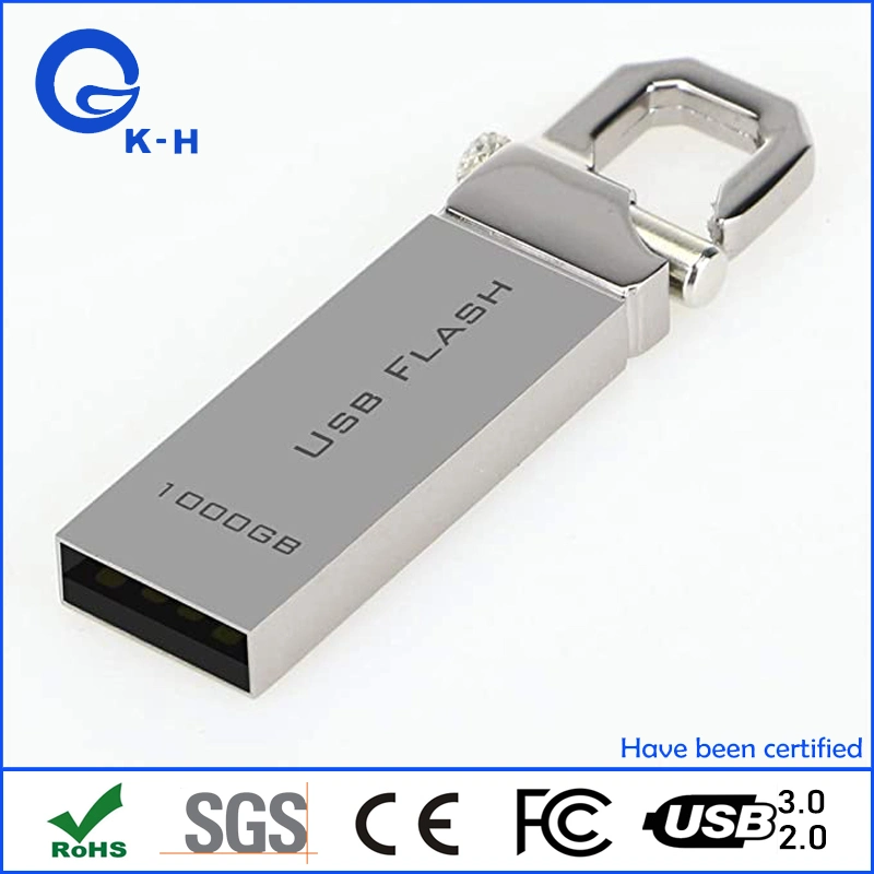 Hook Metal Waterproof 4GB 8GB 16GB 32GB 64GB USB Flash Memory Drive