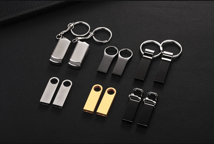 Metal Keychain USB Flash Drive Mini Hook USB Memory Stick 2.0 Pen Drive (USB-MT420)