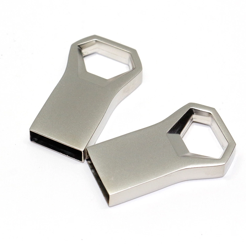 Polygon Metal Mini Thumb USB Flash Drive USB Drive USB Stick Pen Drive USB with Laser Logo